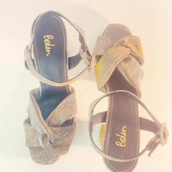Glittery Boden Platform Sandals – Made in Spain – Size EU 41 / US Women’s 9.5–10 - Picture 16 of 17